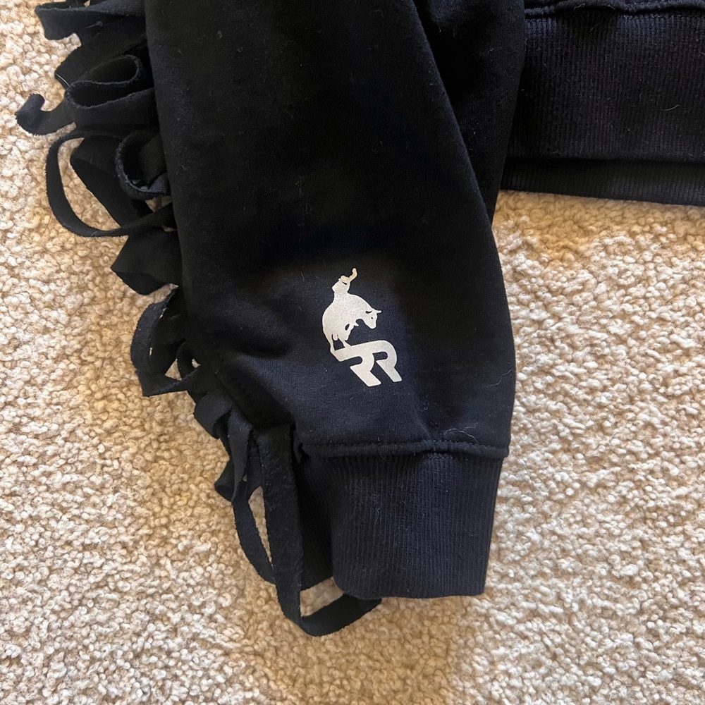 Fringe Quarter Zip Cropped Jacket - image 2